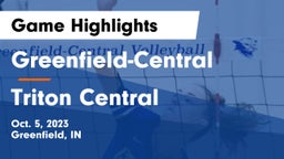 Greenfield-Central  vs Triton Central  Game Highlights - Oct. 5, 2023