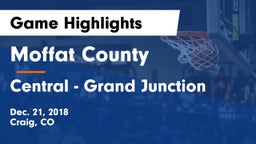 Moffat County  vs Central - Grand Junction  Game Highlights - Dec. 21, 2018