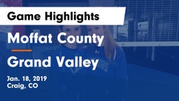 Moffat County  vs Grand Valley  Game Highlights - Jan. 18, 2019
