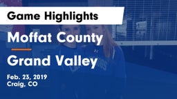 Moffat County  vs Grand Valley  Game Highlights - Feb. 23, 2019