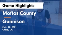 Moffat County  vs Gunnison  Game Highlights - Feb. 27, 2021