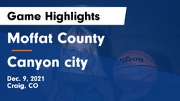 Moffat County  vs Canyon city Game Highlights - Dec. 9, 2021