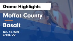 Moffat County  vs Basalt  Game Highlights - Jan. 14, 2023