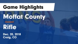 Moffat County  vs Rifle  Game Highlights - Dec. 20, 2018