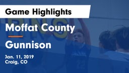 Moffat County  vs Gunnison  Game Highlights - Jan. 11, 2019