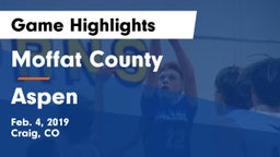 Moffat County  vs Aspen  Game Highlights - Feb. 4, 2019