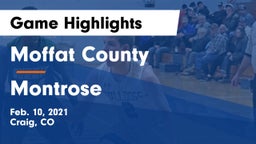 Moffat County  vs Montrose  Game Highlights - Feb. 10, 2021