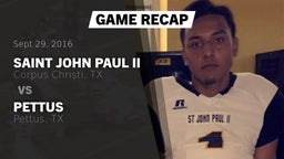 Recap: Saint John Paul II  vs. Pettus  2016