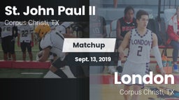 Matchup: St. John Paul II vs. London  2019