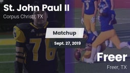 Matchup: St. John Paul II vs. Freer  2019
