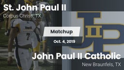 Matchup: St. John Paul II vs. John Paul II Catholic  2019