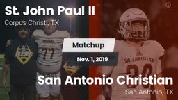 Matchup: St. John Paul II vs. San Antonio Christian  2019
