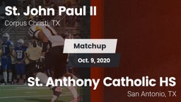 Matchup: St. John Paul II vs. St. Anthony Catholic HS 2020