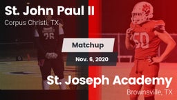 Matchup: St. John Paul II vs. St. Joseph Academy  2020