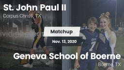 Matchup: St. John Paul II vs. Geneva School of Boerne 2020