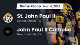 Recap: St. John Paul II  vs. John Paul II Catholic  2022
