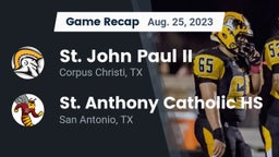 Recap: St. John Paul II  vs. St. Anthony Catholic HS 2023