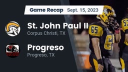 Recap: St. John Paul II  vs. Progreso  2023