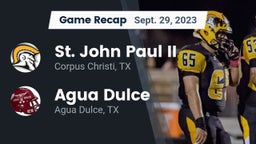 Recap: St. John Paul II  vs. Agua Dulce  2023