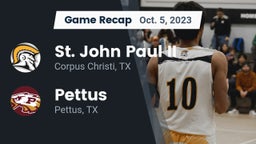 Recap: St. John Paul II  vs. Pettus  2023