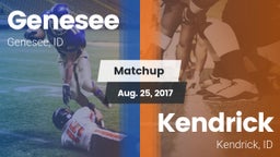 Matchup: Genesee vs. Kendrick  2017