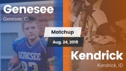 Matchup: Genesee vs. Kendrick  2018