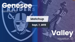 Matchup: Genesee vs. Valley  2019