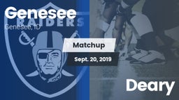 Matchup: Genesee vs. Deary 2019