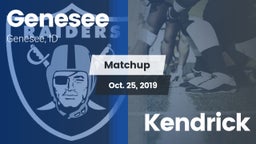 Matchup: Genesee vs. Kendrick 2019