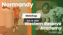 Matchup: Normandy vs. Western Reserve Academy 2020