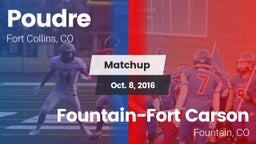 Matchup: Poudre vs. Fountain-Fort Carson  2016