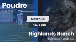 Matchup: Poudre vs. Highlands Ranch  2016