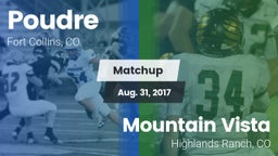 Matchup: Poudre vs. Mountain Vista  2017