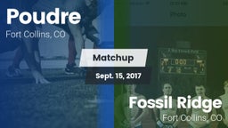 Matchup: Poudre vs. Fossil Ridge  2017