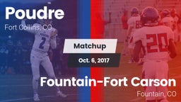 Matchup: Poudre vs. Fountain-Fort Carson  2017