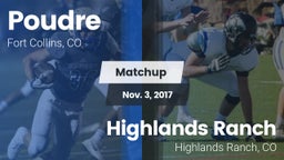 Matchup: Poudre vs. Highlands Ranch  2017