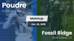 Matchup: Poudre vs. Fossil Ridge  2018