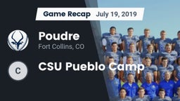 Recap: Poudre  vs. CSU Pueblo Camp 2019