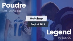 Matchup: Poudre vs. Legend  2019