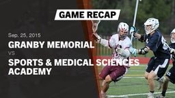 Recap: Granby Memorial  vs. Sports & Medical Sciences Academy  2015