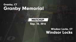 Matchup: Granby Memorial vs. Windsor Locks  2016