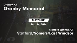 Matchup: Granby Memorial vs. Stafford/Somers/East Windsor  2016