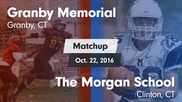 Matchup: Granby Memorial vs. The Morgan School 2016