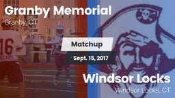 Matchup: Granby Memorial vs. Windsor Locks  2017
