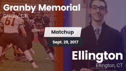 Matchup: Granby Memorial vs. Ellington  2017