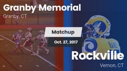 Matchup: Granby Memorial vs. Rockville  2017
