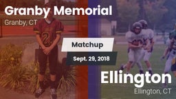 Matchup: Granby Memorial vs. Ellington  2018
