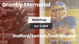 Matchup: Granby Memorial vs. Stafford/Somers/East Windsor  2018