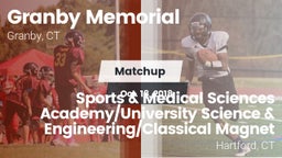 Matchup: Granby Memorial vs. Sports & Medical Sciences Academy/University Science & Engineering/Classical Magnet 2018