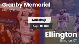 Matchup: Granby Memorial vs. Ellington  2019